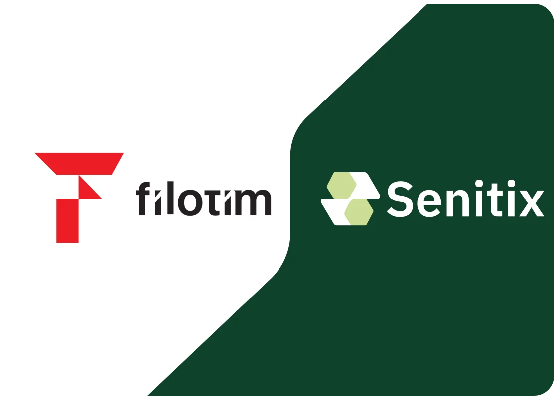 Filotim logo beside the Senitix logo
