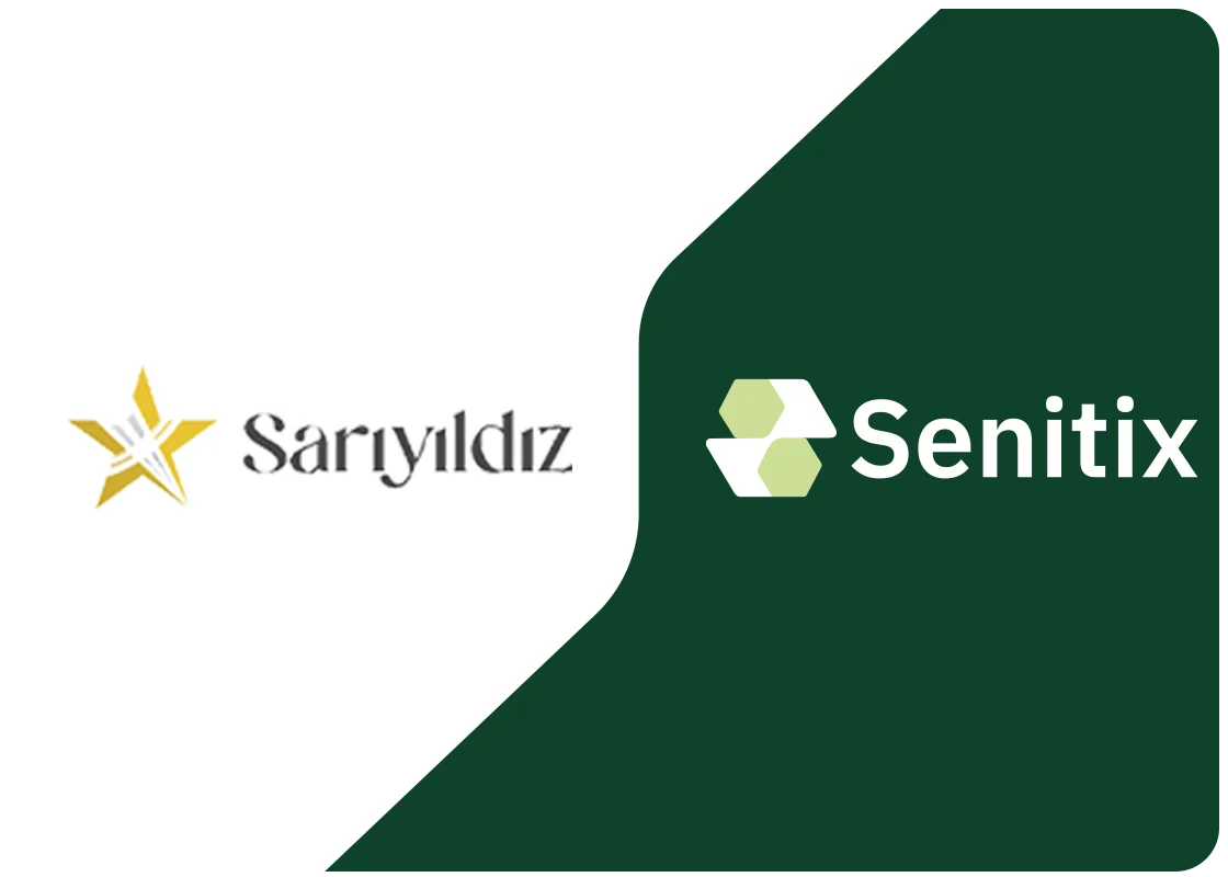 Sarıyıldız Lazer logo beside the Senitix logo